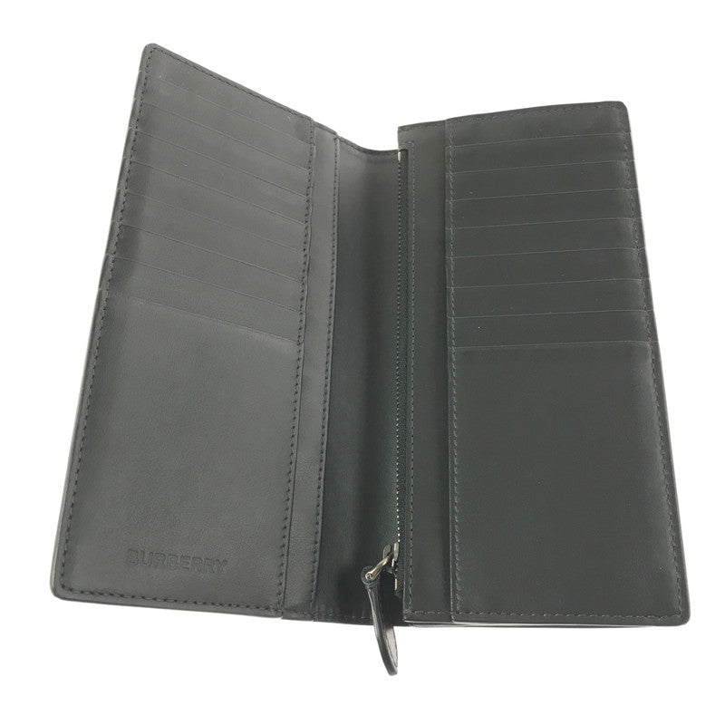 【中古美品】【メンズ】 BURBERRY バーバリー LONG WALLET 8070199 ロングウォレット 長財布 200-261013-na-24-tagh カラー：チャコール 万代Net店