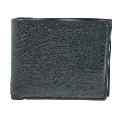 【中古品】【メンズ】 VALEXTRA ヴァレクストラ COMPACT WALETT コンパクト ウォレット 二つ折り財布 200-261013-na-30-tagh カラー：ブラック 万代Net店