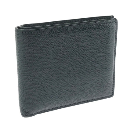 【中古品】【メンズ】 VALEXTRA ヴァレクストラ COMPACT WALETT コンパクト ウォレット 二つ折り財布 200-261013-na-30-tagh カラー：ブラック 万代Net店