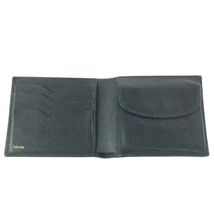 【中古品】【メンズ】 VALEXTRA ヴァレクストラ COMPACT WALETT コンパクト ウォレット 二つ折り財布 200-261013-na-30-tagh カラー：ブラック 万代Net店