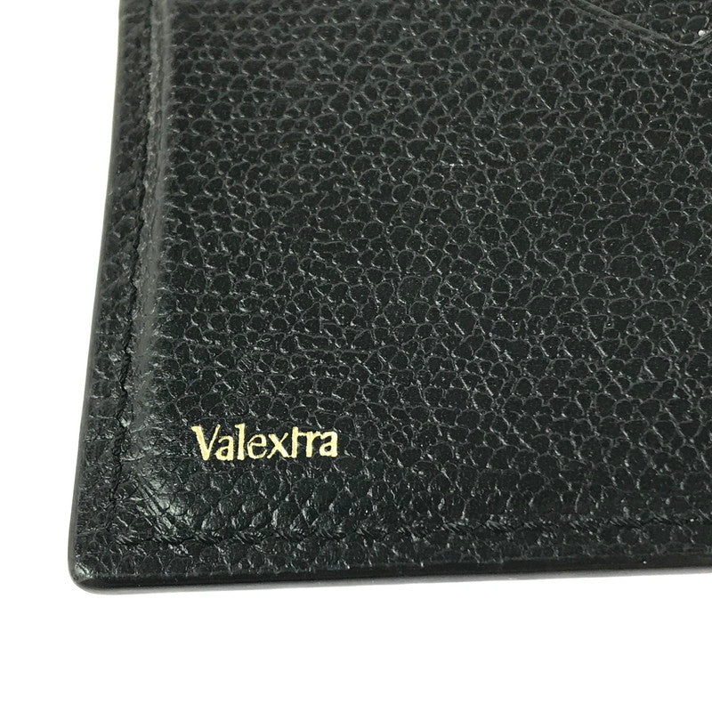 【中古品】【メンズ】 VALEXTRA ヴァレクストラ COMPACT WALETT コンパクト ウォレット 二つ折り財布 200-261013-na-30-tagh カラー：ブラック 万代Net店