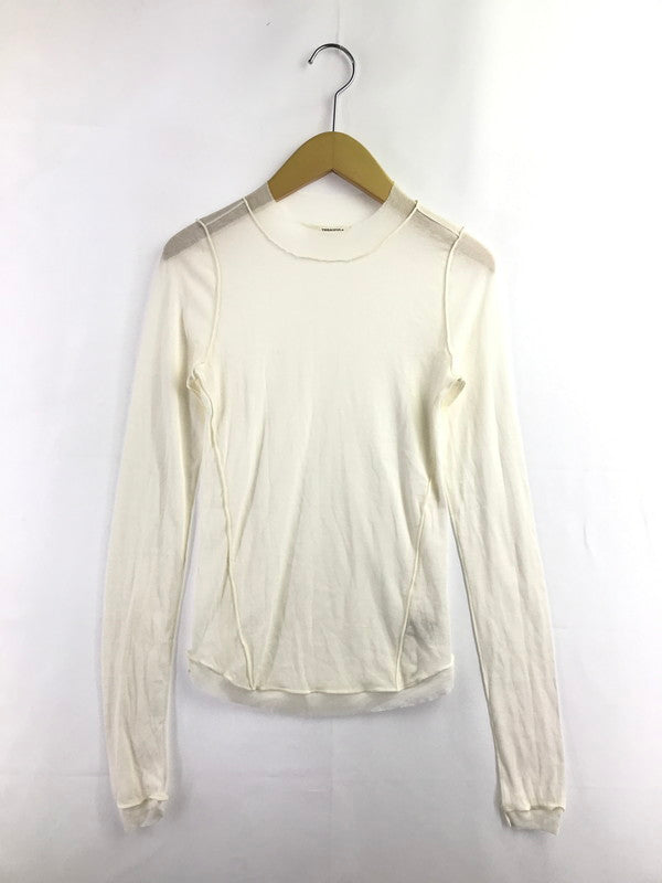 【中古品】【レディース】 TODAYFUL トゥデイフル SHEER CREWNECK LONG T-SHIRTS 12410608 シアー クルーネック ロング Tシャツ カットソー 170-260925-na-01-tagh サイズ：F カラー：ホワイト 万代Net店
