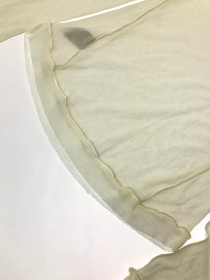 【中古品】【レディース】 TODAYFUL トゥデイフル SHEER CREWNECK LONG T-SHIRTS 12410608 シアー クルーネック ロング Tシャツ カットソー 170-260925-na-01-tagh サイズ：F カラー：ホワイト 万代Net店