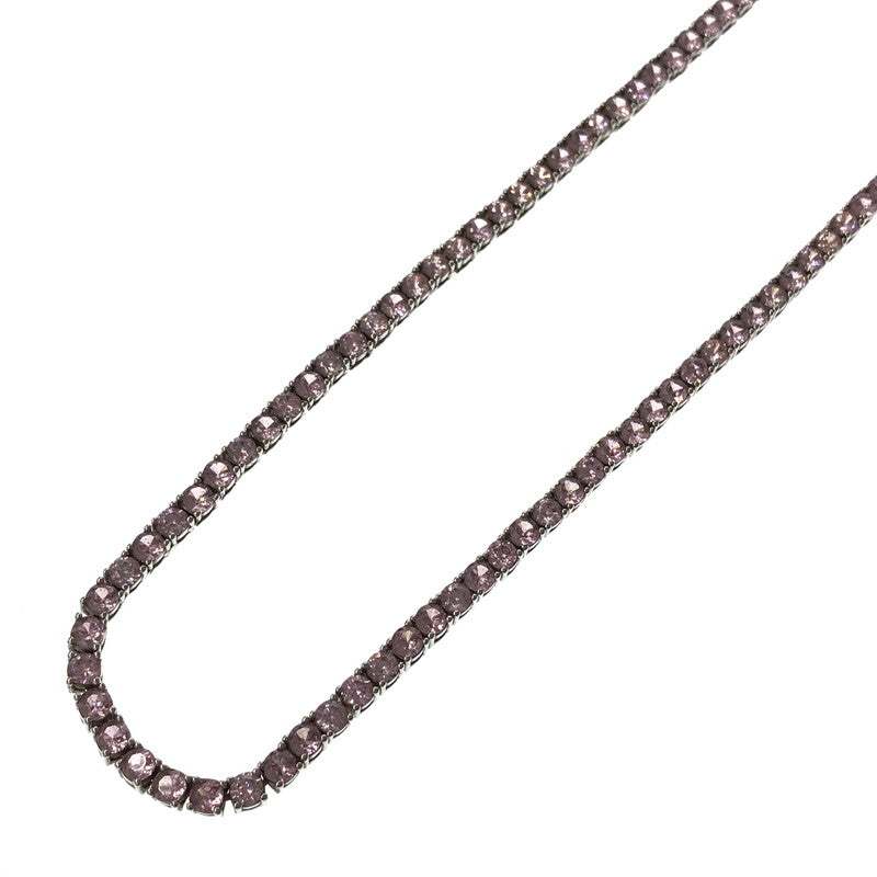 【中古品】【メンズ】 AVALANCHE アヴァランチ SV925 SILVER TENNIS NECKLACE AHNL-D001-3MM-PK シルバー テニス ネックレス アクセサリー 192-260928-na-02-tagh カラー：ピンク 万代Net店