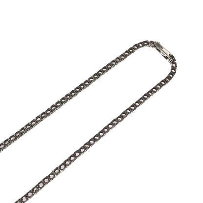 【中古品】【メンズ】 AVALANCHE アヴァランチ SV925 SILVER TENNIS NECKLACE AHNL-D001-3MM-PK シルバー テニス ネックレス アクセサリー 192-260928-na-02-tagh カラー：ピンク 万代Net店