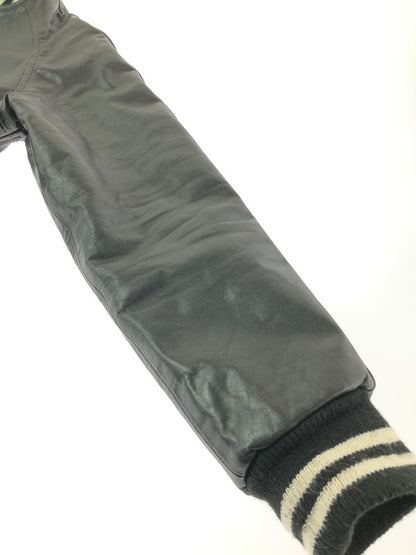【中古品】【メンズ】 POLO BY RALPH LAUREN ポロバイラルフローレン 90's FULL ZIP LEATHER VARSITY JACKET KK-RL-CW-0203 インパクト21 パーカー 146-260930-rt-12-tagh サイズ：M カラー：ブラック 万代Net店
