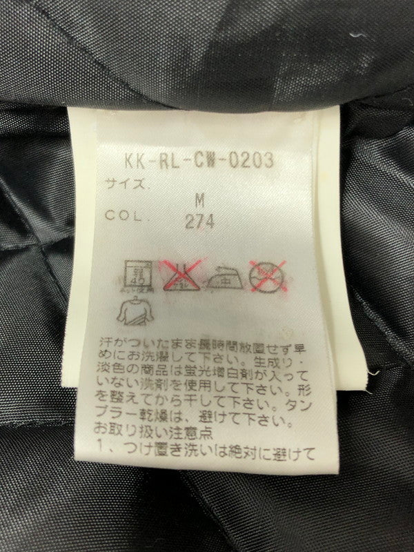 【中古品】【メンズ】 POLO BY RALPH LAUREN ポロバイラルフローレン 90's FULL ZIP LEATHER VARSITY JACKET KK-RL-CW-0203 インパクト21 パーカー 146-260930-rt-12-tagh サイズ：M カラー：ブラック 万代Net店