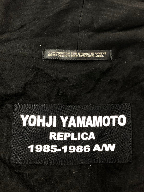 【現状渡し品】【メンズ】 YOHJI YAMAMOTO POUR HOMME ヨウジヤマモトプールオム 18SS W-裁チ出シストールコート HW-C04-202 ロングコート ライトアウター 140-261001-na-01-tagh サイズ：3 カラー：ブラック 万代Net店