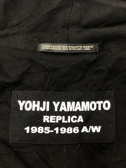 【現状渡し品】【メンズ】 YOHJI YAMAMOTO POUR HOMME ヨウジヤマモトプールオム 18SS W-裁チ出シストールコート HW-C04-202 ロングコート ライトアウター 140-261001-na-01-tagh サイズ：3 カラー：ブラック 万代Net店