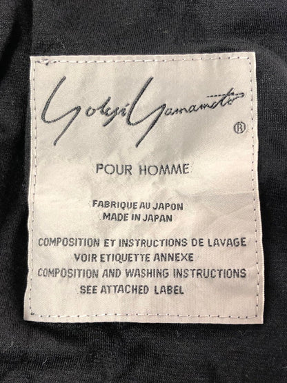 【現状渡し品】【メンズ】 YOHJI YAMAMOTO POUR HOMME ヨウジヤマモトプールオム 18SS W-裁チ出シストールコート HW-C04-202 ロングコート ライトアウター 140-261001-na-01-tagh サイズ：3 カラー：ブラック 万代Net店