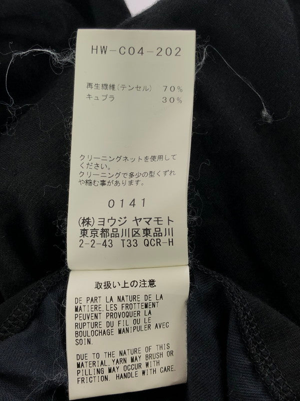 【現状渡し品】【メンズ】 YOHJI YAMAMOTO POUR HOMME ヨウジヤマモトプールオム 18SS W-裁チ出シストールコート HW-C04-202 ロングコート ライトアウター 140-261001-na-01-tagh サイズ：3 カラー：ブラック 万代Net店