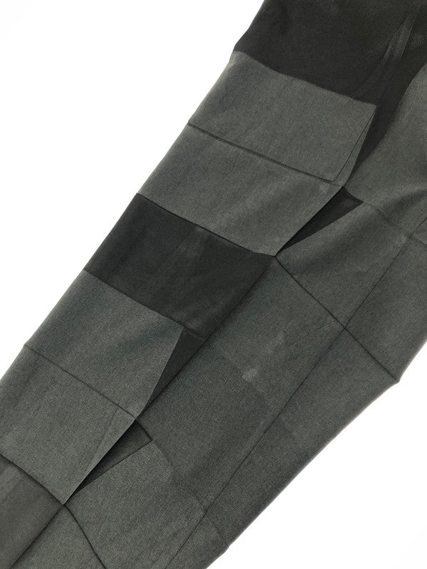【中古品】【メンズ】 ME ISSEY MIYAKE ミー イッセイミヤケ PRESSED PLEAT PRINTED WIDE LEG PANTS MI01FF801 プレス プリーツ プリント ワイドパンツ ボトムス 168-261001-na-10-tagh サイズ：F カラー：ブラック/グレー 万代Net店