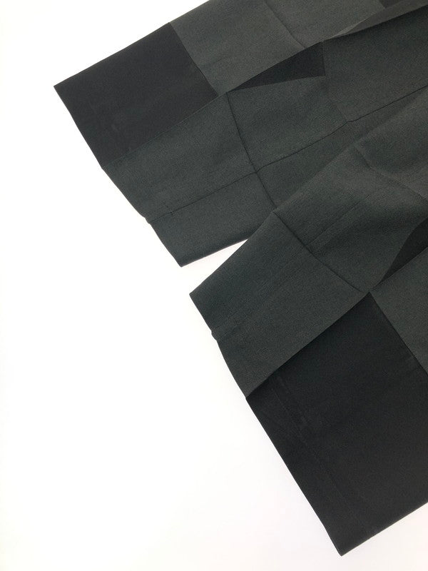 【中古品】【メンズ】 ME ISSEY MIYAKE ミー イッセイミヤケ PRESSED PLEAT PRINTED WIDE LEG PANTS MI01FF801 プレス プリーツ プリント ワイドパンツ ボトムス 168-261001-na-10-tagh サイズ：F カラー：ブラック/グレー 万代Net店