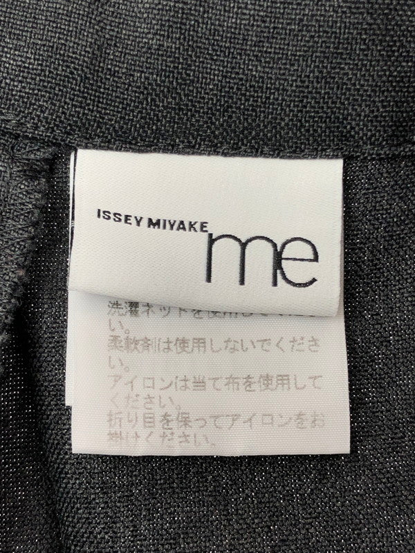 【中古品】【メンズ】 ME ISSEY MIYAKE ミー イッセイミヤケ PRESSED PLEAT PRINTED WIDE LEG PANTS MI01FF801 プレス プリーツ プリント ワイドパンツ ボトムス 168-261001-na-10-tagh サイズ：F カラー：ブラック/グレー 万代Net店