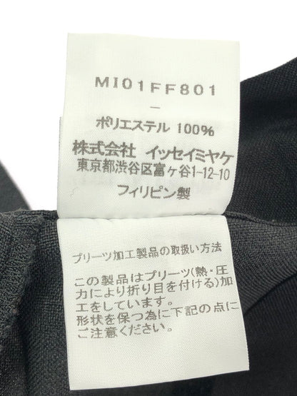 【中古品】【メンズ】 ME ISSEY MIYAKE ミー イッセイミヤケ PRESSED PLEAT PRINTED WIDE LEG PANTS MI01FF801 プレス プリーツ プリント ワイドパンツ ボトムス 168-261001-na-10-tagh サイズ：F カラー：ブラック/グレー 万代Net店