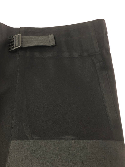 【中古品】【メンズ】 ME ISSEY MIYAKE ミー イッセイミヤケ PRESSED PLEAT PRINTED WIDE LEG PANTS MI01FF801 プレス プリーツ プリント ワイドパンツ ボトムス 168-261001-na-10-tagh サイズ：F カラー：ブラック/グレー 万代Net店