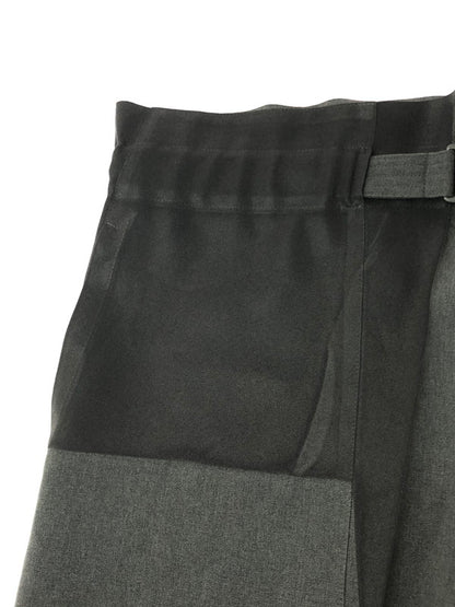 【中古品】【メンズ】 ME ISSEY MIYAKE ミー イッセイミヤケ PRESSED PLEAT PRINTED WIDE LEG PANTS MI01FF801 プレス プリーツ プリント ワイドパンツ ボトムス 168-261001-na-10-tagh サイズ：F カラー：ブラック/グレー 万代Net店