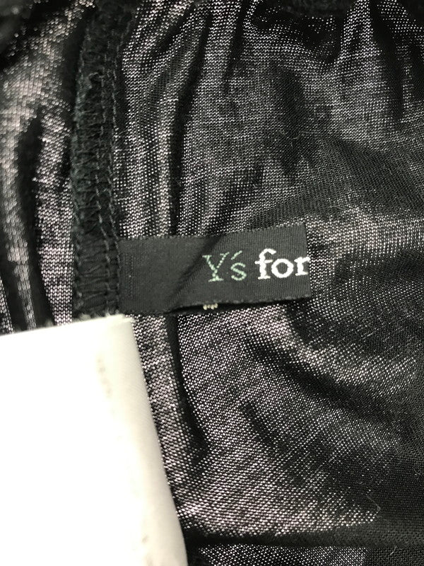 【中古品】【メンズ】 Y'S FOR LIVING ワイズフォーリビング EASY WIDE COTTN PANTS イージー ワイド コットン パンツ ボトムス 151-261014-na-17-tagh サイズ：サイズ表記なし 下記参照 カラー：ブラック 万代Net店