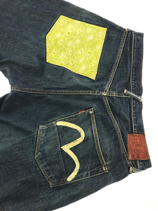 【中古品】【メンズ】 EVISU エヴィス NO.2 DENIM PANTS 2001 YAMANE 虎耳 万寿菊 ナンバー2 デニム パンツ ジーパン ボトムス 156-260926-rt-14-tagh サイズ：36×35 カラー：インディゴ 万代Net店
