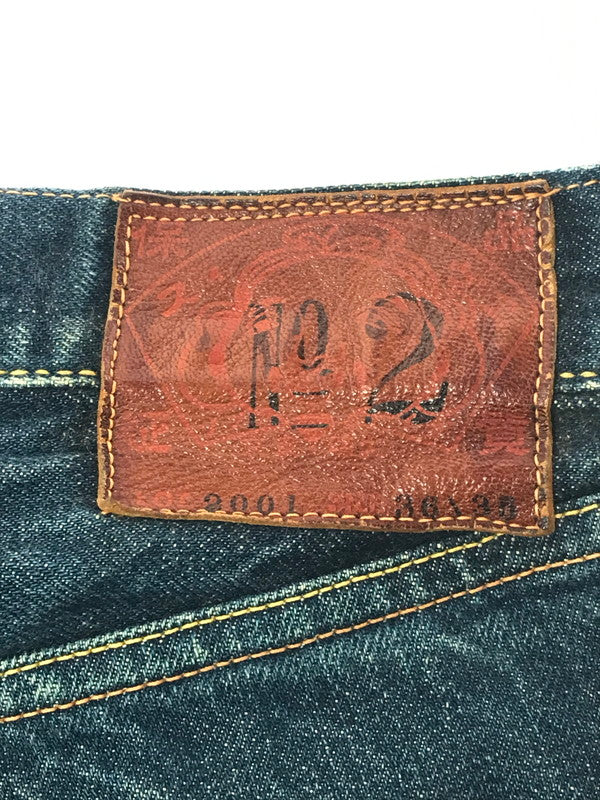 【中古品】【メンズ】 EVISU エヴィス NO.2 DENIM PANTS 2001 YAMANE 虎耳 万寿菊 ナンバー2 デニム パンツ ジーパン ボトムス 156-260926-rt-14-tagh サイズ：36×35 カラー：インディゴ 万代Net店
