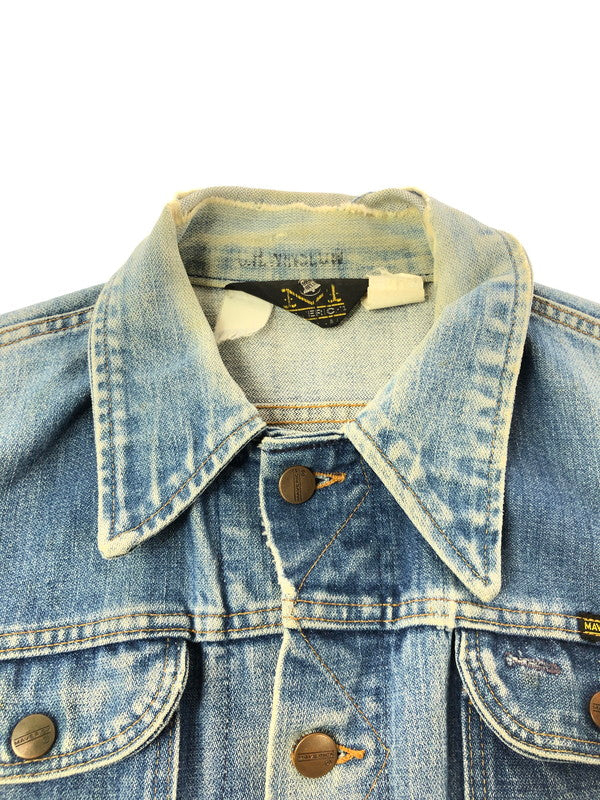 【現状渡し品】【メンズ】 MAVERICK マーベリック 推定70’S DENIM JACKET 推定70年代 デニムジャケット ライトアウター 146-261001-na-23-tagh サイズ：サイズ表記なし 下記参照 カラー：インディゴ 万代Net店