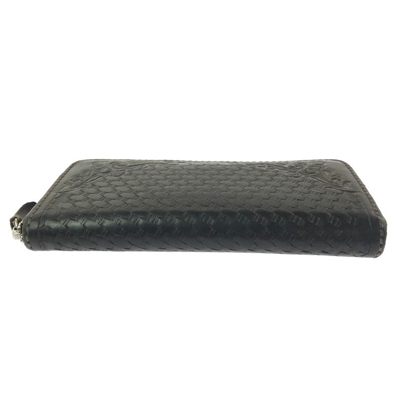 【中古品】【メンズ】 SAAD サード ZIP AROUND LONG LEATHER WALLET ジップ アラウンド ロングウォレット 長財布 200-261013-na-27-tagh カラー：ブラウン 万代Net店