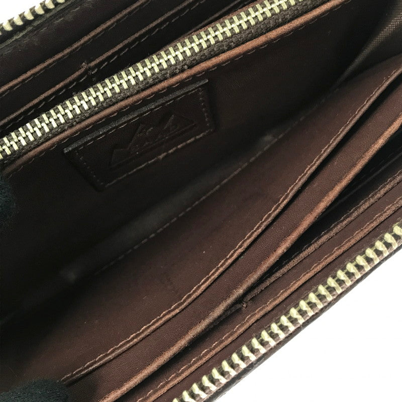【中古品】【メンズ】 SAAD サード ZIP AROUND LONG LEATHER WALLET ジップ アラウンド ロングウォレット 長財布 200-261013-na-27-tagh カラー：ブラウン 万代Net店