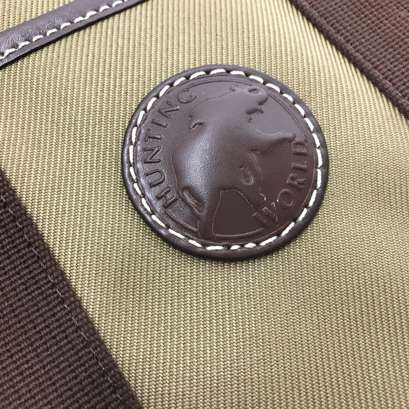 【中古品】【メンズ】 HUNTINGWORLD ハンティング ワールド TOTE BAG S11001 トートバッグ カバン 188-260923-rt-20-tagh カラー：ブラウン 万代Net店