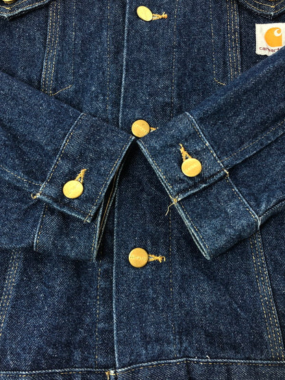【中古品】【メンズ】 CARHARTT カーハート USA製 DENIM TRACKER JACKET JU108 デニム トラッカージャケット ライトアウター 146-261001-na-04-tagh サイズ：42 カラー：インディゴ 万代Net店