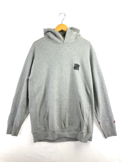 【中古品】【メンズ】 UNDEFEATED アンディフィーテッド LOGO PRINT HOODED SWEATSHIRT 191077010007 ロゴ プリント フーディー スウェットシャツ トレーナー 142-261001-na-15-tagh サイズ：XL カラー：グレー 万代Net店
