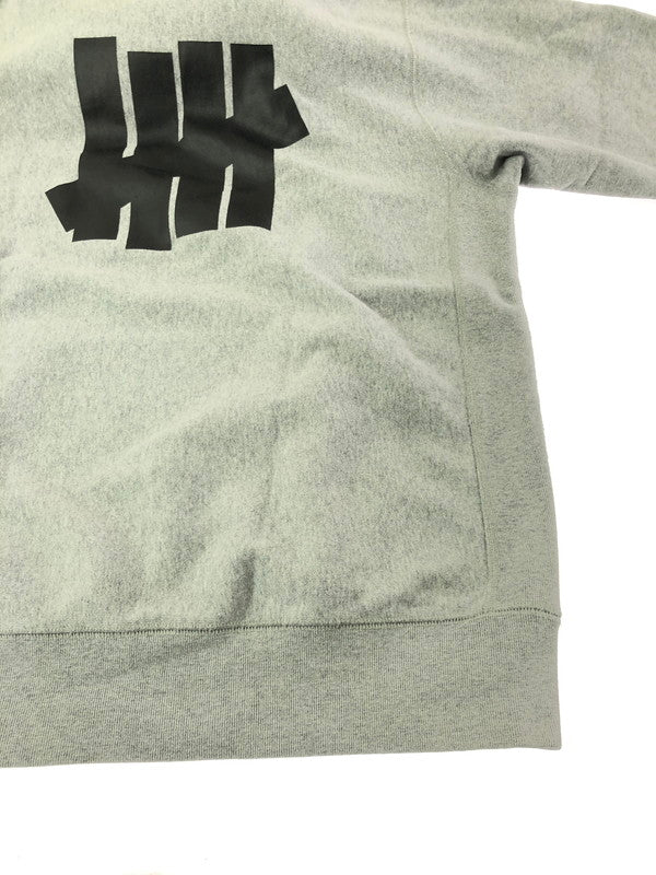 【中古品】【メンズ】 UNDEFEATED アンディフィーテッド LOGO PRINT HOODED SWEATSHIRT 191077010007 ロゴ プリント フーディー スウェットシャツ トレーナー 142-261001-na-15-tagh サイズ：XL カラー：グレー 万代Net店