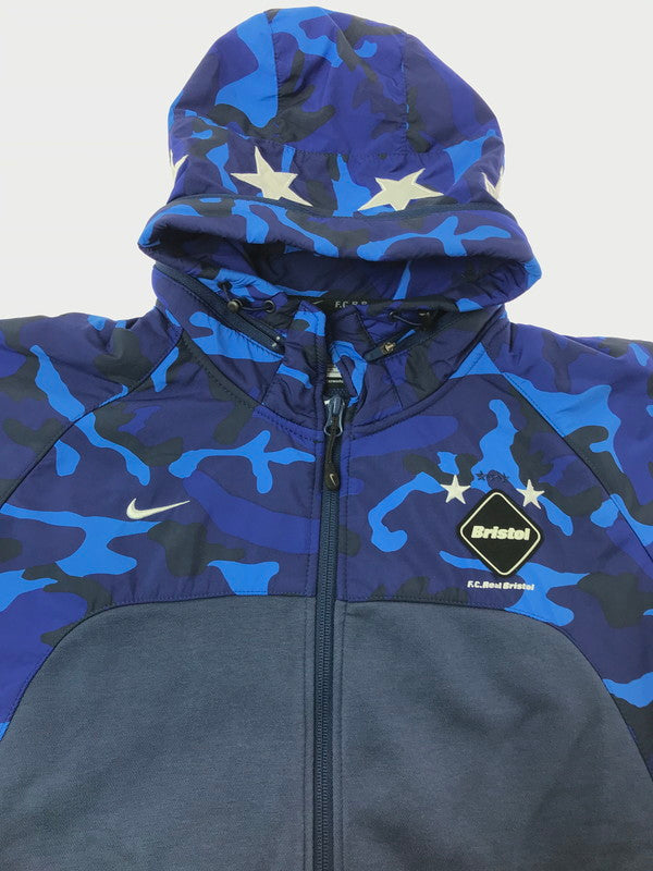 【中古品】【メンズ】 F.C.R.B. エフシーアールビー× NIKE ナイキ 684604-450 ベンチレーションフーディパーカー 142-260925-na-08-tagh サイズ：L カラー：ブルー 万代Net店