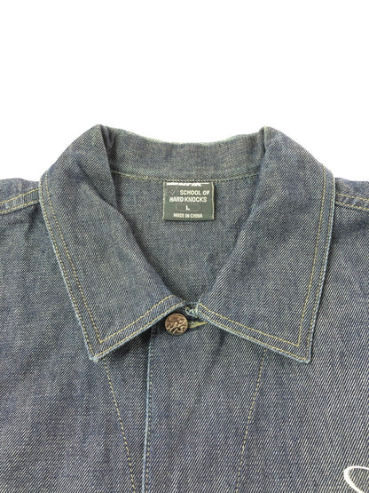 【中古品】【メンズ】 SOHK SCHOOL OF HARD KNOCKS スクール オブ ハード ノックス DENIM TRACKER JACKET デニム トラッカージャケット ライトアウター 142-261001-na-24-tagh サイズ：L カラー：インディゴ 万代Net店