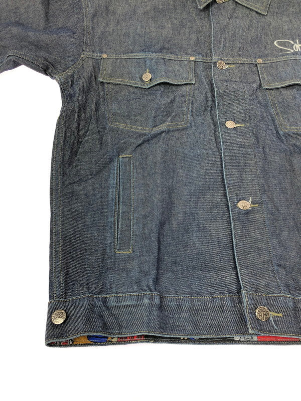 【中古品】【メンズ】 SOHK SCHOOL OF HARD KNOCKS スクール オブ ハード ノックス DENIM TRACKER JACKET デニム トラッカージャケット ライトアウター 142-261001-na-24-tagh サイズ：L カラー：インディゴ 万代Net店