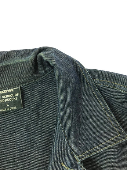 【中古品】【メンズ】 SOHK SCHOOL OF HARD KNOCKS スクール オブ ハード ノックス DENIM TRACKER JACKET デニム トラッカージャケット ライトアウター 142-261001-na-24-tagh サイズ：L カラー：インディゴ 万代Net店