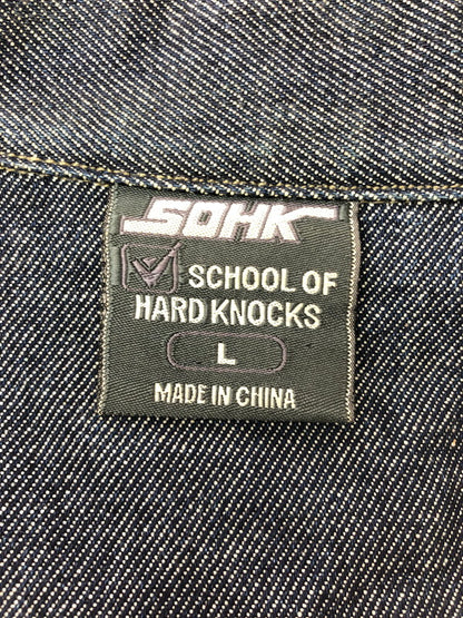 【中古品】【メンズ】 SOHK SCHOOL OF HARD KNOCKS スクール オブ ハード ノックス DENIM TRACKER JACKET デニム トラッカージャケット ライトアウター 142-261001-na-24-tagh サイズ：L カラー：インディゴ 万代Net店