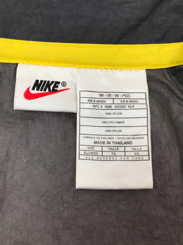 【中古品】【メンズ】 NIKE ナイキ 90'S NYLON JACKET 90年代 ナイロンジャケット 146-260925-na-07-tagh サイズ：XL カラー：ブラック/イエロー 万代Net店