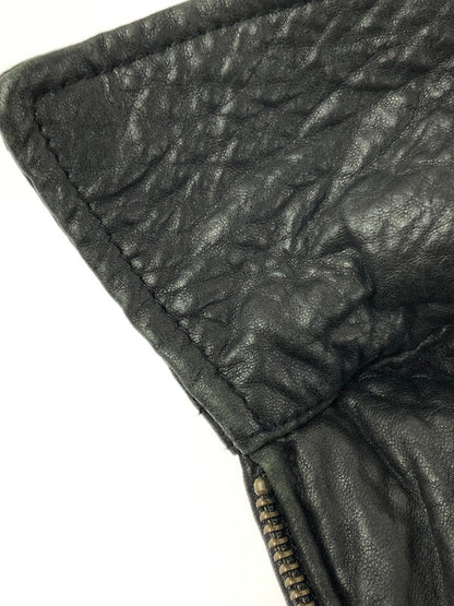【中古品】【メンズ】 NAUTICA ノーティカ LINING WOOL FULL ZIP LEATHER JACKET ウールライニング フルジップ レザー ジャケット アウター 146-261002-rt-14-tagh サイズ：M カラー：ブラック 万代Net店