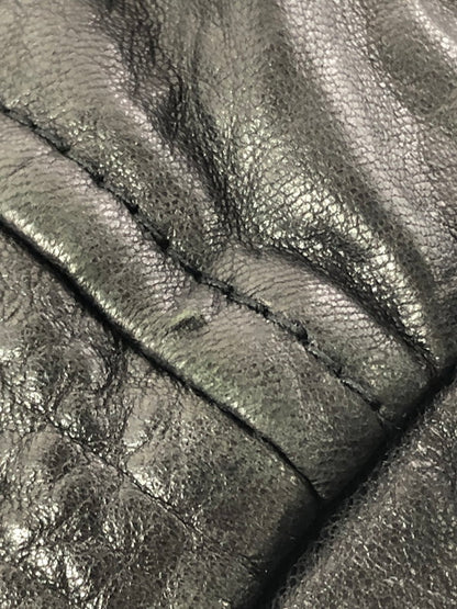 【中古品】【メンズ】 NAUTICA ノーティカ LINING WOOL FULL ZIP LEATHER JACKET ウールライニング フルジップ レザー ジャケット アウター 146-261002-rt-14-tagh サイズ：M カラー：ブラック 万代Net店