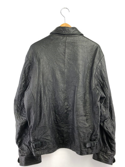 【中古品】【メンズ】 NAUTICA ノーティカ LINING WOOL FULL ZIP LEATHER JACKET ウールライニング フルジップ レザー ジャケット アウター 146-261002-rt-14-tagh サイズ：M カラー：ブラック 万代Net店