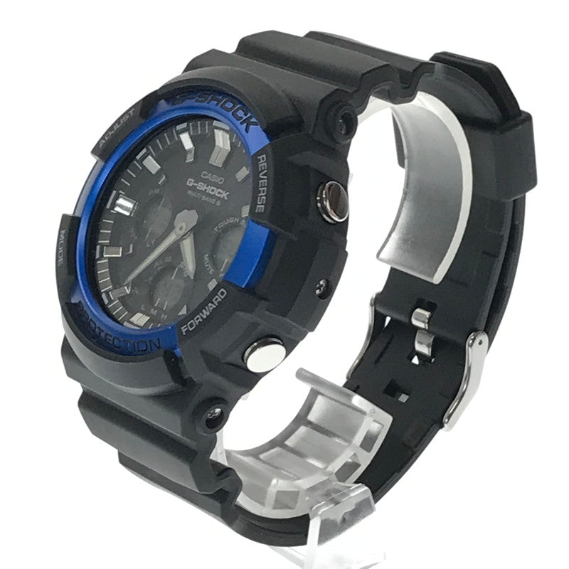 【中古品】【メンズ】 G-SHOCK ジーショック GAW-100 SERIES ANALOG-DIGITAL GAW-100B-1A2JF アナログ デジタル タフソーラー 腕時計 196-261017-na-18-tagh カラー：ブラック 万代Net店
