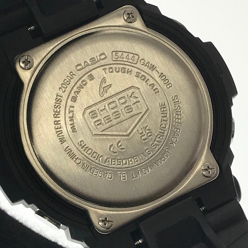 【中古品】【メンズ】 G-SHOCK ジーショック GAW-100 SERIES ANALOG-DIGITAL GAW-100B-1A2JF アナログ デジタル タフソーラー 腕時計 196-261017-na-18-tagh カラー：ブラック 万代Net店