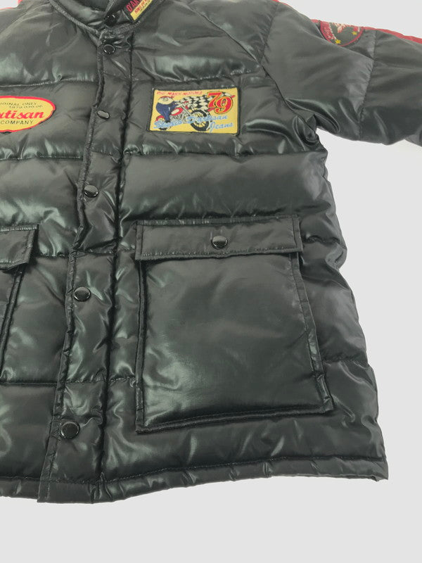 【現状渡し品】【メンズ】 STUDIO D'ARTISAN ステュディオ ダルチザン MOTORCYCLE DOWN JACKET モーターサイクル ダウン ジャケット アウター 145-260930-rt-17-tagh サイズ：L カラー：ブラック 万代Net店