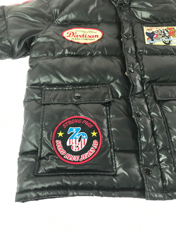 【現状渡し品】【メンズ】 STUDIO D'ARTISAN ステュディオ ダルチザン MOTORCYCLE DOWN JACKET モーターサイクル ダウン ジャケット アウター 145-260930-rt-17-tagh サイズ：L カラー：ブラック 万代Net店