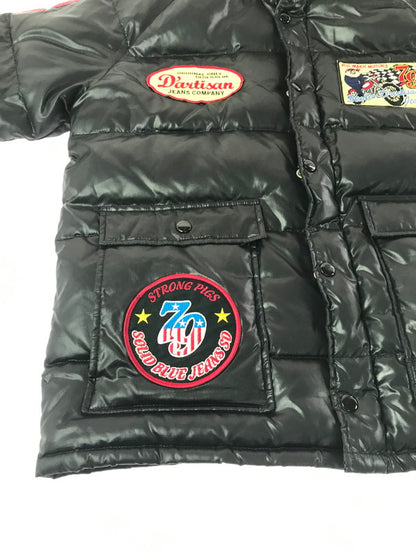 【現状渡し品】【メンズ】 STUDIO D'ARTISAN ステュディオ ダルチザン MOTORCYCLE DOWN JACKET モーターサイクル ダウン ジャケット アウター 145-260930-rt-17-tagh サイズ：L カラー：ブラック 万代Net店