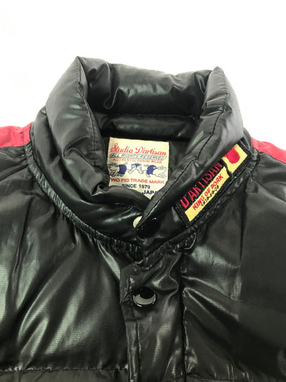 【現状渡し品】【メンズ】 STUDIO D'ARTISAN ステュディオ ダルチザン MOTORCYCLE DOWN JACKET モーターサイクル ダウン ジャケット アウター 145-260930-rt-17-tagh サイズ：L カラー：ブラック 万代Net店