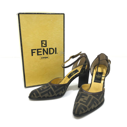 【中古品】【レディース】 FENDI フェンディ ZUCCA PUMPS 681885 ズッカ パンプス 183-260925-rt-09-tagh サイズ：36.5 カラー：ブラウン 万代Net店