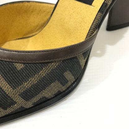 【中古品】【レディース】 FENDI フェンディ ZUCCA PUMPS 681885 ズッカ パンプス 183-260925-rt-09-tagh サイズ：36.5 カラー：ブラウン 万代Net店