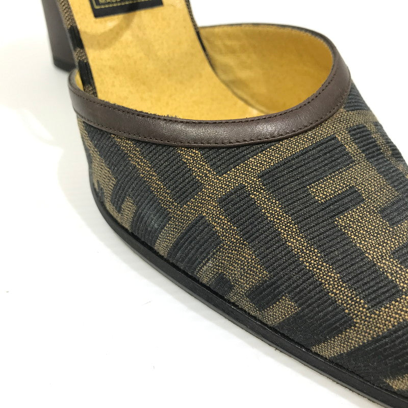 【中古品】【レディース】 FENDI フェンディ ZUCCA PUMPS 681885 ズッカ パンプス 183-260925-rt-09-tagh サイズ：36.5 カラー：ブラウン 万代Net店