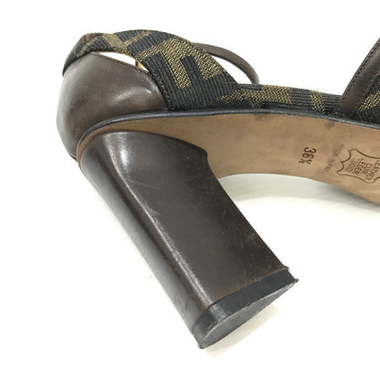 【中古品】【レディース】 FENDI フェンディ ZUCCA PUMPS 681885 ズッカ パンプス 183-260925-rt-09-tagh サイズ：36.5 カラー：ブラウン 万代Net店